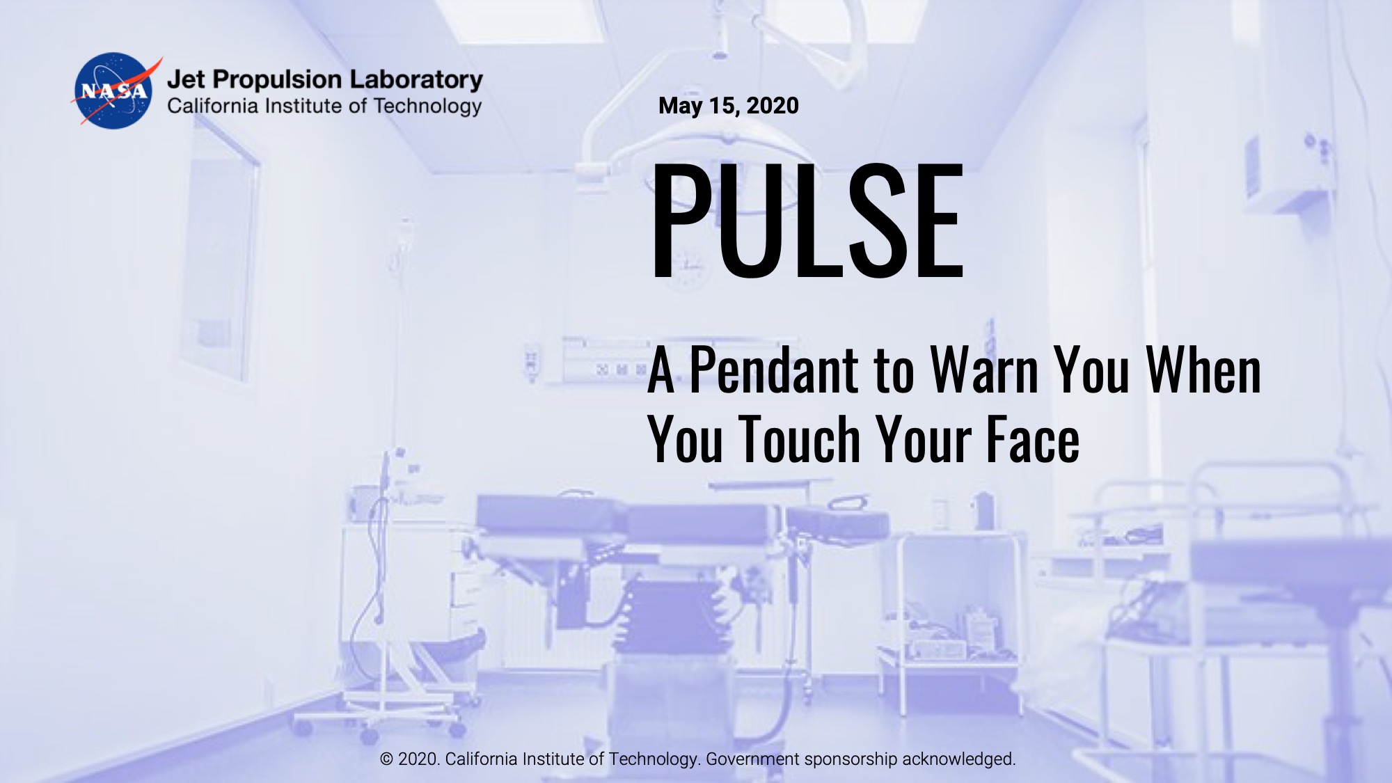PULSE: A Pendant to Warn You When You Touch Your Face